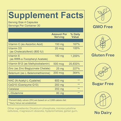 BOND Vitality: All-in-One Male Fertility Supplement - CoQ10, Vitamin B12, Vitamin C, Vitamin D, Catalase BOND