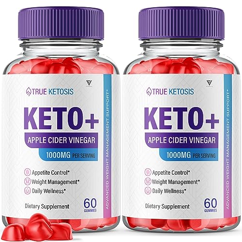 (2 Pack) True Ketosis Keto Gummies for Weight Loss, True Ketosis Keto ACV Gummies Fyvus