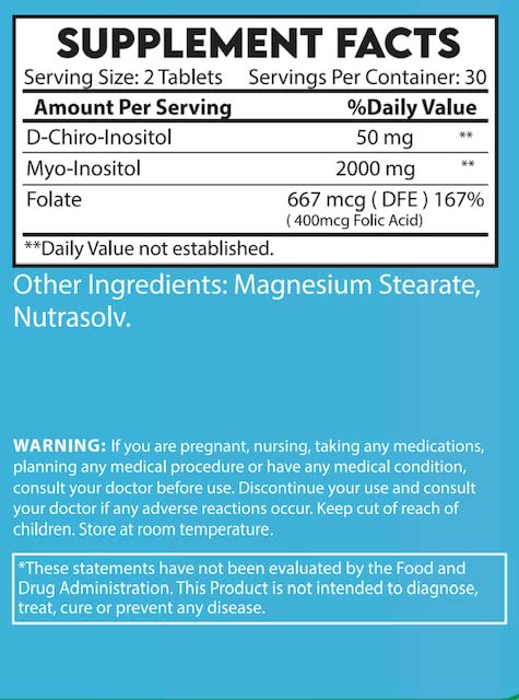 Secrets Of Tea Vidalocity Women's Fertility Support - Natural Blend with D-Chiro-Inositol Secrets Of Tea