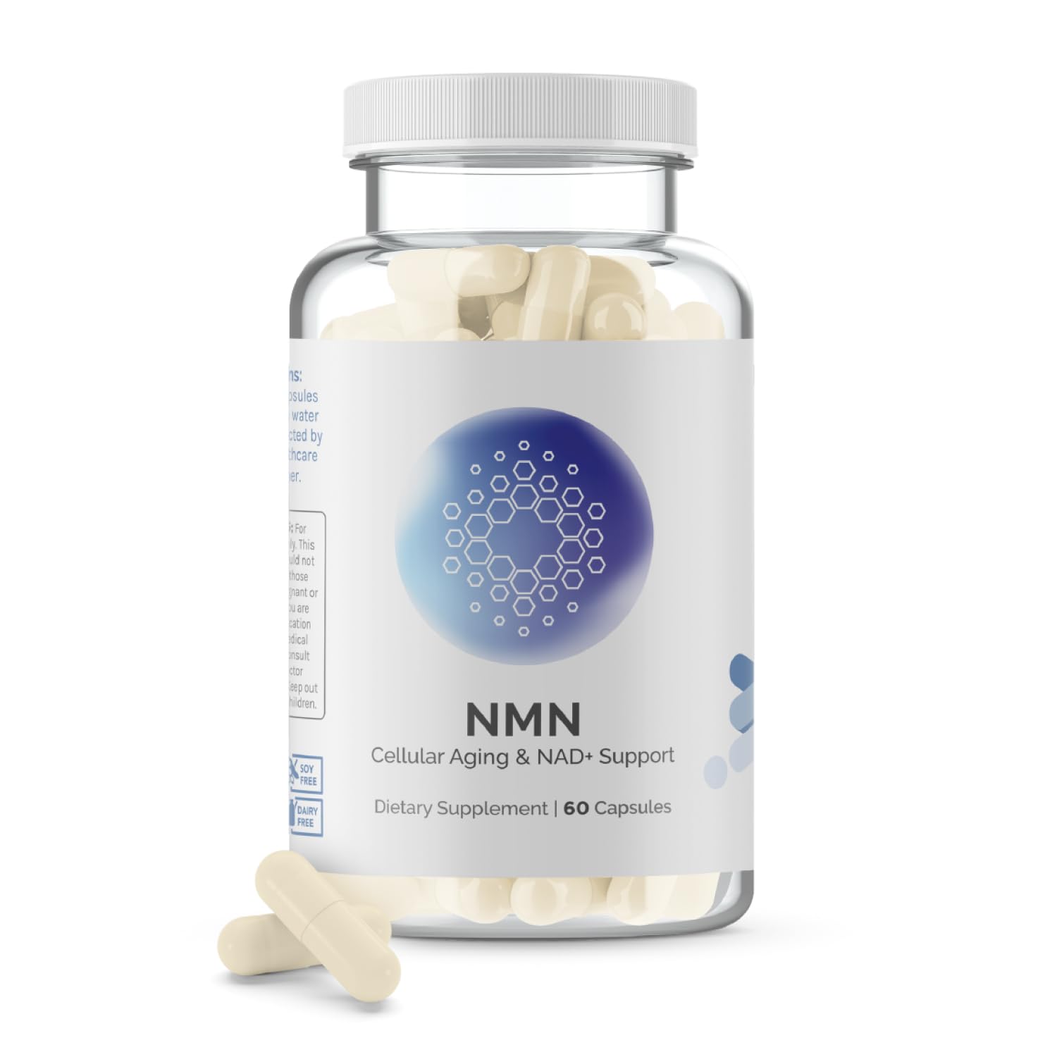 InfiniWell NMN Supplement - NAD+ Supplement Alternative with Resveratrol & Pterostilbene - Supports NAD+ Production - Anti Aging Support for Brain, Heart & Digestion (60 Capsules) InfiniWellBuy Supplements Australia