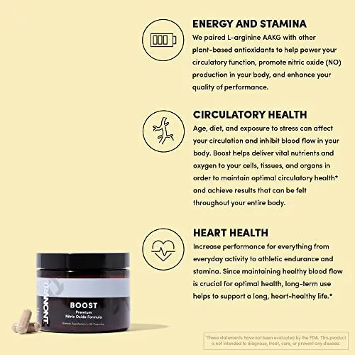 Tranont Boost - Premium Nitric Oxide Supplement Formula - Promotes Optimal Health Tranont