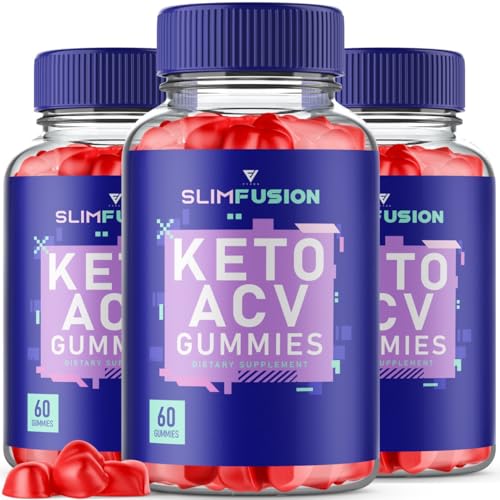 (3 Pack) Slim Fusion Slimfusion ACV Keto Gummies, Slim Fusion Keto ACV Gummies Advanced Fyvus