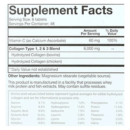 YOUTHEORY Collagen - Advanced Formula 290 Tablets YouTheory