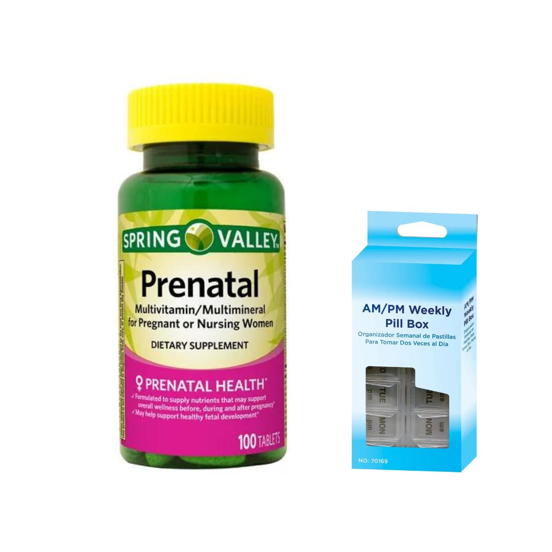 Prenatal Multivitamin/Multimineral Tablets Dietary Supplement, 100 Count Spring Valley Generic