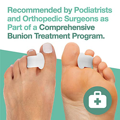 ZenToes Gel Toe Separators for Overlapping Toes, Bunions, Big Toe Alignm ZenToes