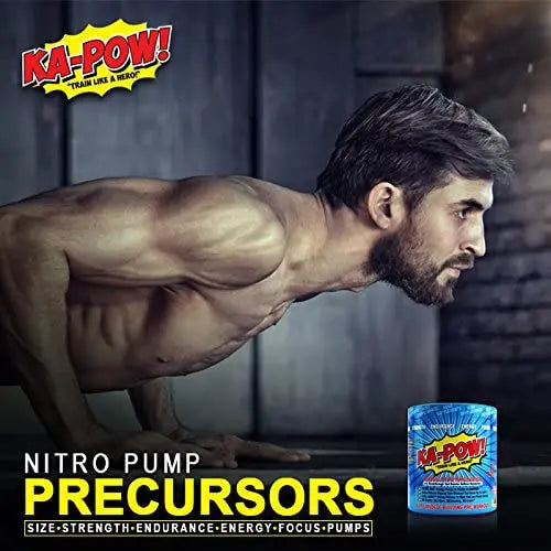 PREWORKOUT TESTOSTERONE BOOSTER - KA-POW! The Fastest Hitting ANABOLIC PRE HERO SUPPLEMENTS
