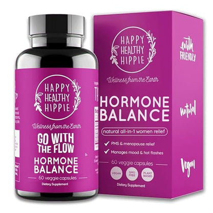 Happy Healthy Hippie Hormone Balance for Women - PMS Support Supplement & Menopause Happy Healthy Hippie