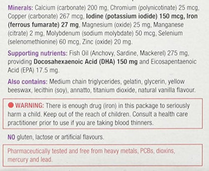 Jamieson PRENATAL Complete Multivitamin with DHA Supplement 60 Softgels Jamieson