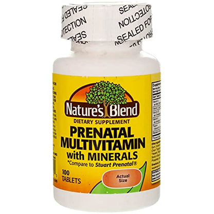 Nature's Blend Multivitamin Prenatal Formula 100 CT (Pack of 2) Nature's Blend