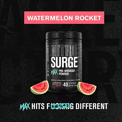 Jacked Factory Nitrosurge Max Nootropic Pre Workout Powder - Premium Pre Workout Jacked Factory