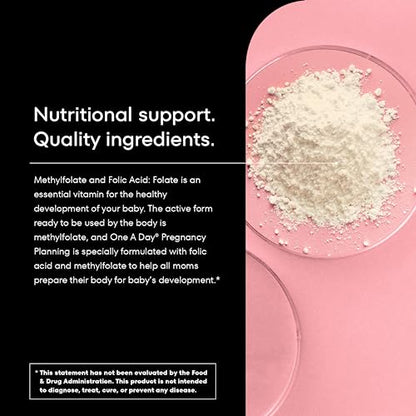 One A Day Pregnancy Planning Prenatal Multivitamin for Women, Pre Pregnancy Vitamins ONE A DAY