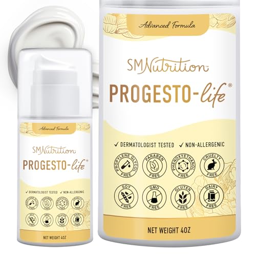 Progesterone Cream for Women Bioidentical 2000mg | From Wild Yam, Dermatologist-Tested SMNutrition