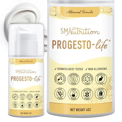 Progesterone Cream for Women Bioidentical 2000mg | From Wild Yam, Dermatologist-Tested SMNutrition