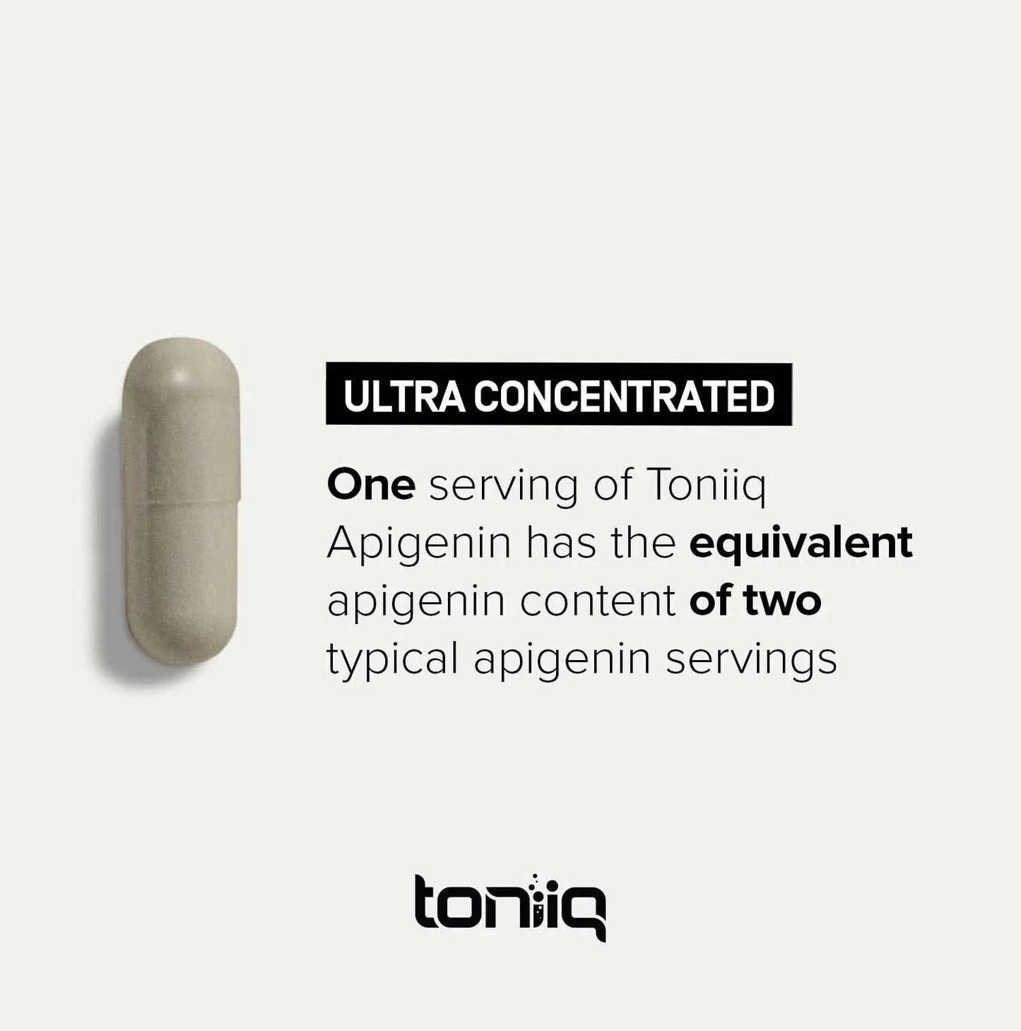 Toniiq Ultra High Strength Liposomal Apigenin - 100mg Formula - Highly Bioavailable for Superior Absorption - 180 Vegetarian Capsules Toniiq buy supplements Au