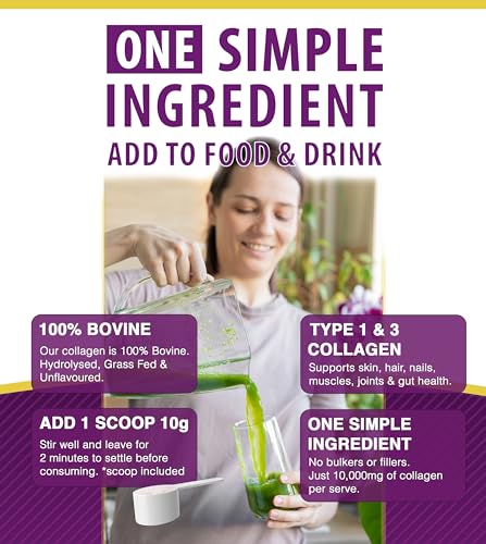 Premium Collagen Powder (Type I, III) Hydrolysed Bovine Collagen Peptides Powder - Halal Certified ONYX INGREDIENTS 101Buy Supplements Australia