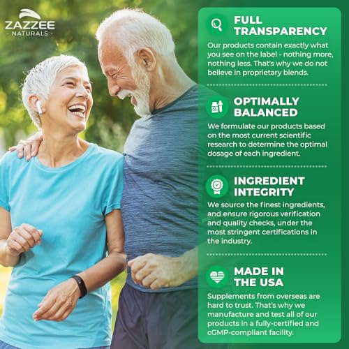 Zazzee Extra Strength Citicoline CDP Choline, 500 mg per Serving, 100 Vegan Capsules Zazzee