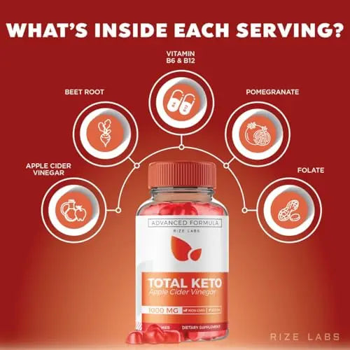 (2 Pack) Total Keto Gummies, Total Keto for Advanced Weight Loss, Total Keto Supplement rize labs