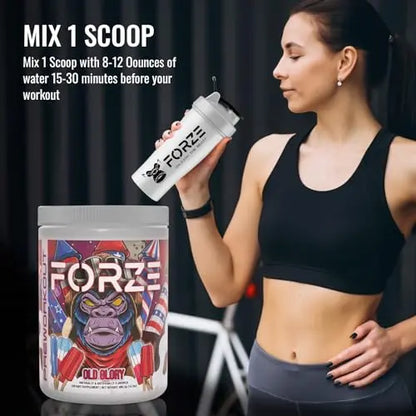 Forze Pre Workout Powder, Beta Alanine, L-Taurine & Dual-Source Caffeine for Sustained Forze
