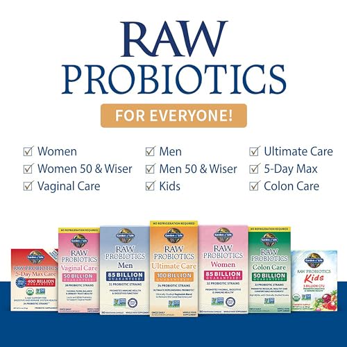 Garden of Life Probiotics for Women and Men - Raw Probiotics Colon Care 50 Billion Garden of LifeBuy Supplements Australia