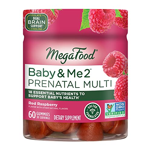 MegaFood Baby & Me 2 Prenatal Vitamin Gummies - Prenatal Vitamins for Women MegaFood