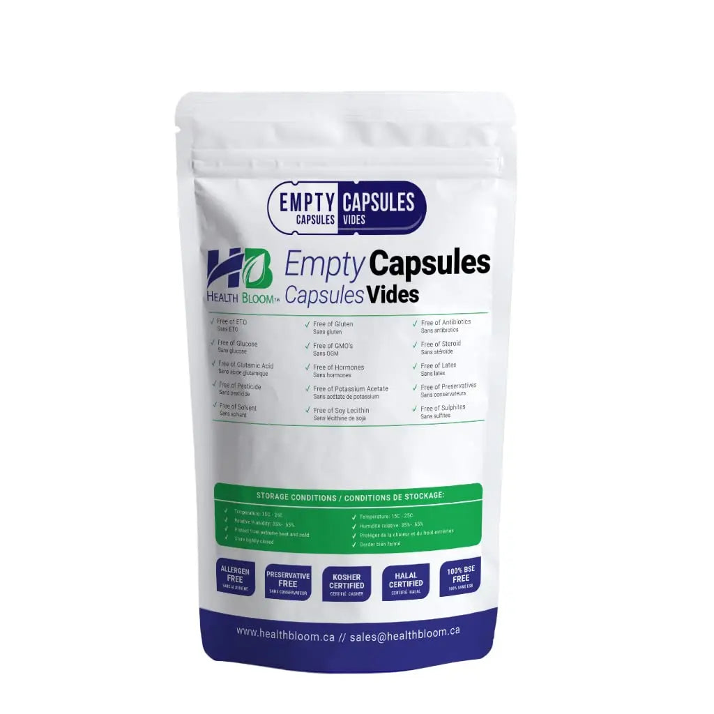 Health Bloom Inc. Empty Vegetable Capsules Size 2 Natural, 1000 Count Health Bloom Inc. buy supplements Au