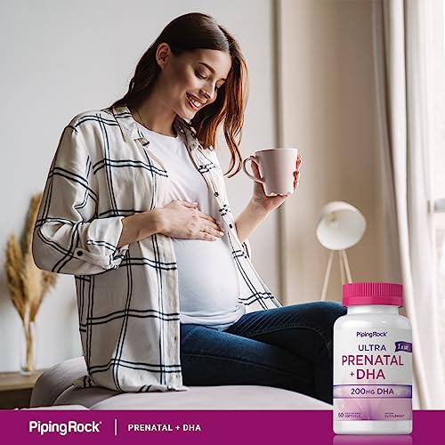 Prenatal Vitamins for Women | 60 Softgels | with DHA and Iron | Multivitamin Piping Rock