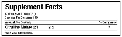 ALLMAX Essentials CITRULLINE MALATE 2:1 - 300 g Powder - Improves Endurance ALLMAX Nutrition