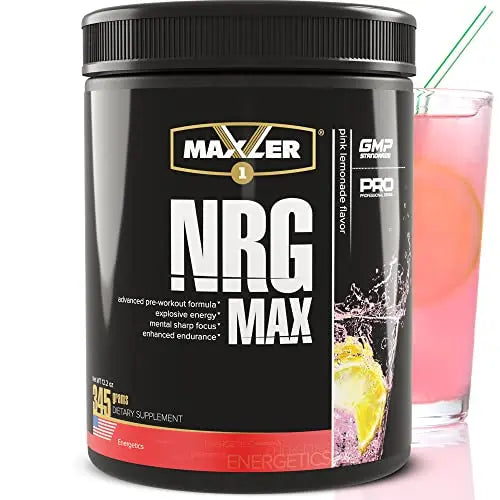 Maxler NRG MAX Pre Workout Powder with Taurine, L Citrulline Malate, Beta Alanine Creatine Maxler