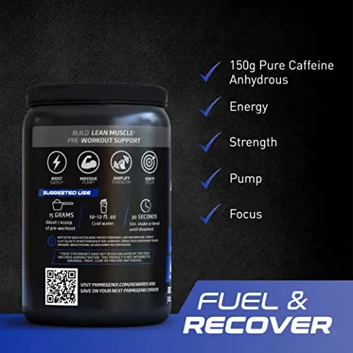 PrimeGENIX Pre-Workout+ Berry Blast Flavor | Max Performance | Boost Energy PrimeGENIX