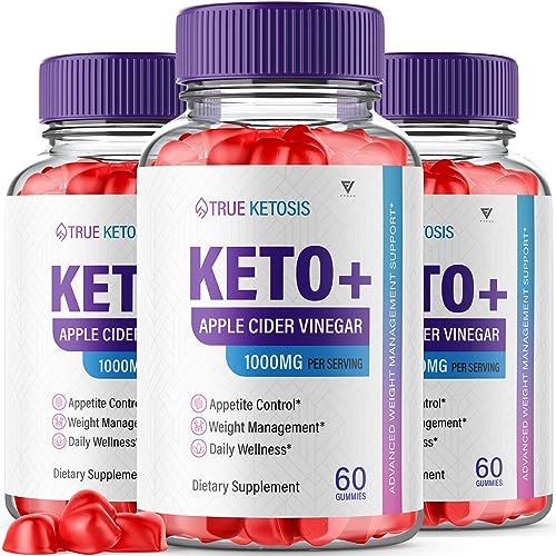 (3 Pack) True Ketosis Keto Gummies for Weight Loss, True Ketosis Keto ACV Gummies Fyvus
