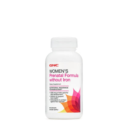GNC Women's Prenatal Multivitamin Formula Without Iron GNC