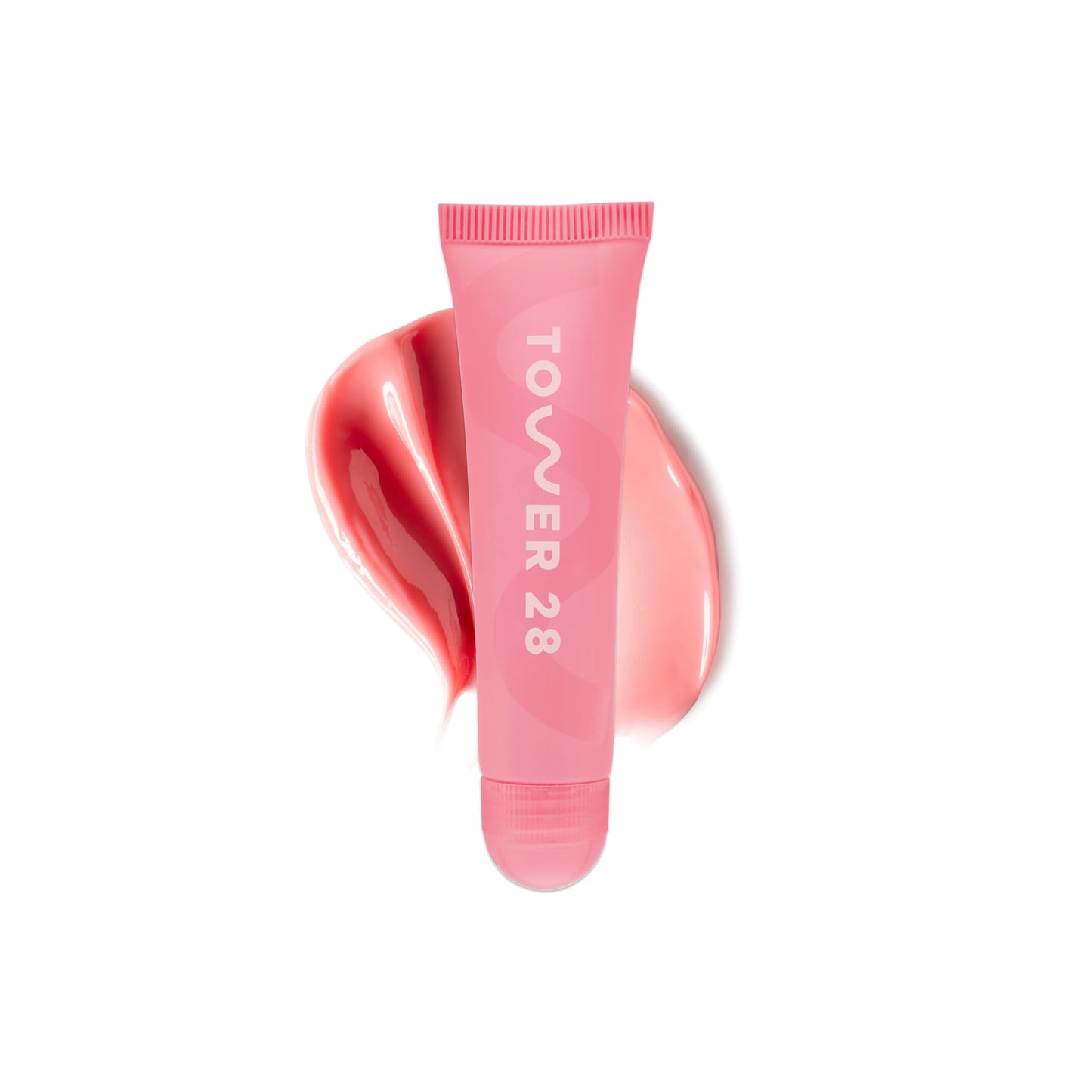 Tower 28 LipSoftie Tinted Lip Balm Treatment - Hydrating Glossy Balm + Overnight Lip Mask with Jojoba Oil + Shea Butter - Sweet
