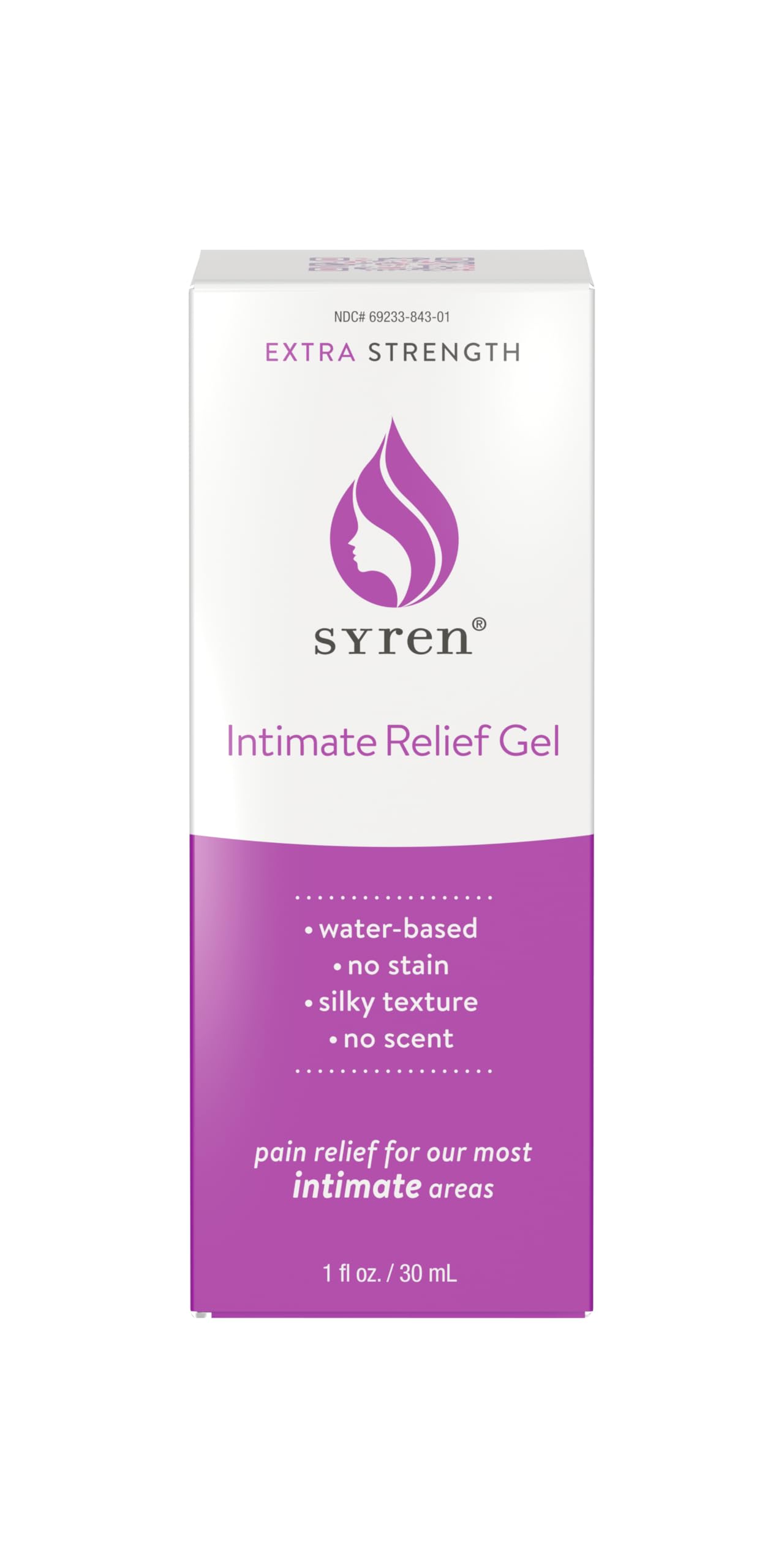 Syren Intimate Relief - Intimate Pain Relieving Gel - Relieves Vulva Pain, Throbbing, Spasms SYREN