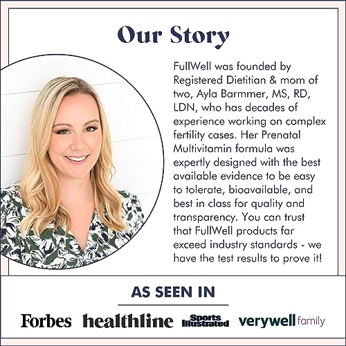 FullWell Fertility Trio | Prenatal Vitamin + DHA & Fertility Booster | Choline, Folate, Omega 3 FullWell