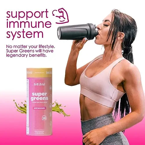 BEAM be Amazing Super Greens Powder with Prebiotics, Digestive Enzymes & Antioxidants BEAM