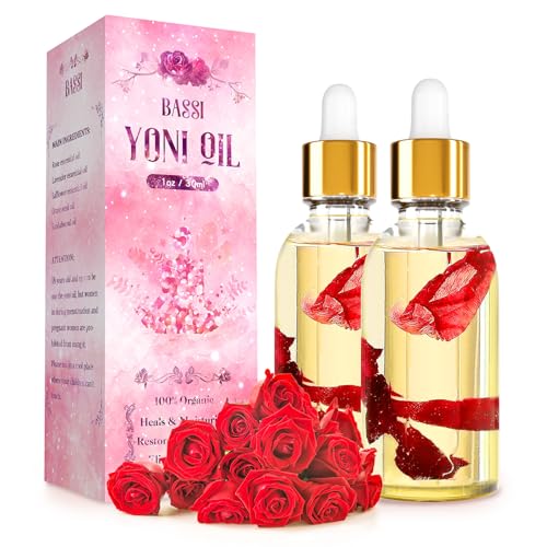 2PCS Yoni Oil Organic Feminine Oil Vaginal Moisturizer - Ph Balance for Women - Feminine Deodorant BASSI