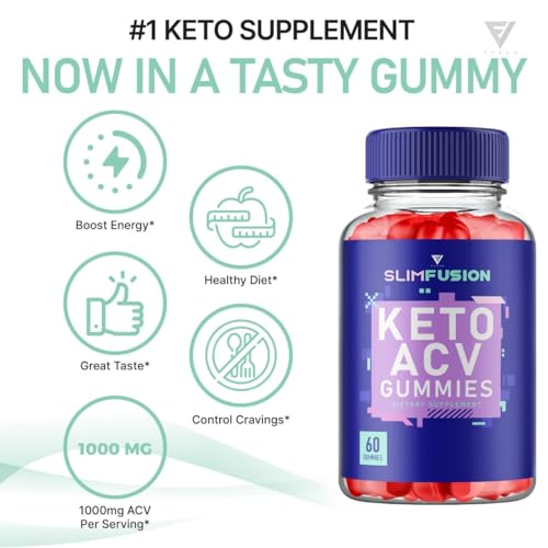 (3 Pack) Slim Fusion Slimfusion ACV Keto Gummies, Slim Fusion Keto ACV Gummies Advanced Fyvus