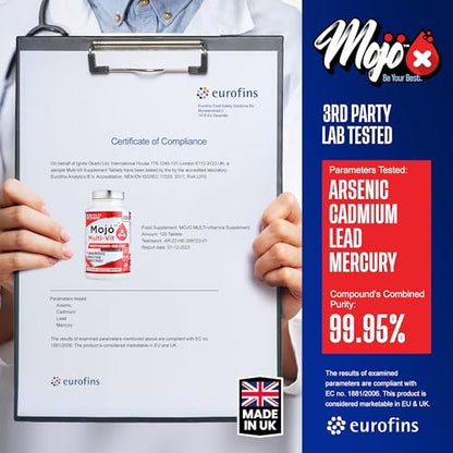 𝗠𝗢𝗝𝗢™ 𝗠𝘂𝗹𝘁𝗶-𝗩𝗜𝗧 - 𝟭𝟮𝟬𝘅 '𝗢𝗻𝗲 𝗮 𝗗𝗮𝘆' 𝗠𝘂𝗹𝘁𝗶-𝗩𝗶𝘁𝗮𝗺𝗶𝗻 & Minerals for Women Men - Enhance Mojo