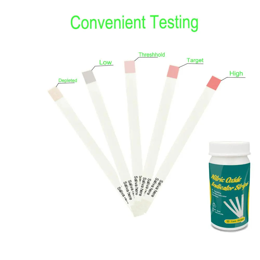 Nitric Oxide Test Strips [50strips]- Nitric Oxide Indicator Strips Work by Measuring The TONNYLAB