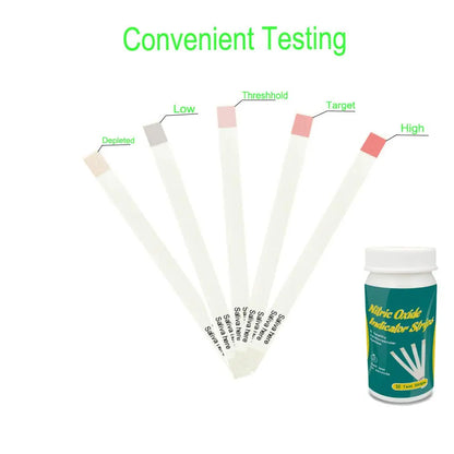 Nitric Oxide Test Strips [50strips]- Nitric Oxide Indicator Strips Work by Measuring The TONNYLAB
