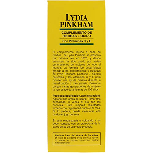 Lydia Pinkham Liquid Herbal Supplement for Menstruation and Menopause Support, 16 Ounce Lydia Pinkham