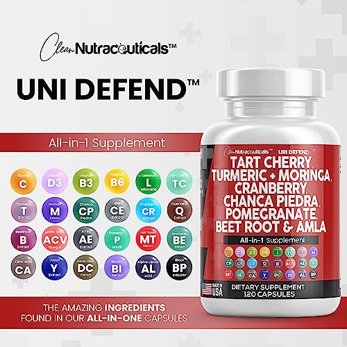 Tart Cherry Extract Capsules 20,000mg with Turmeric 8000mg Moringa