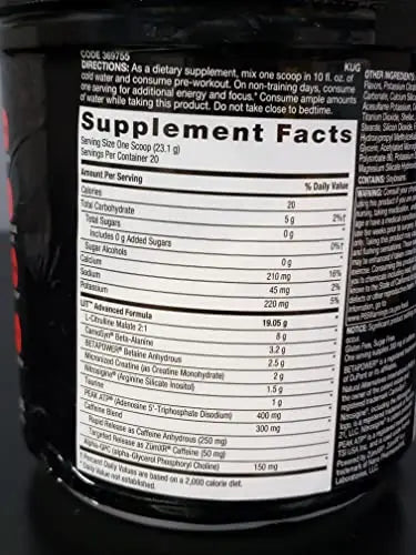 BEYOND RAW LIT AF | Advanced Formula Clinical Strength Pre-Workout Powder | Contains BEYOND RAW