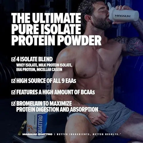 Magnum Nutraceuticals Quattro -, Toasted Cinnamon Cereal ,2lb - May Support Muscle QUATTRO