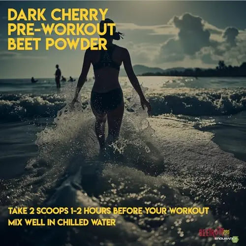 Beetroot Pro Pre-Workout Powder - 10oz, 28 Servings, Dark Cherry Flavor - Boosts Energy Beetroot Pro