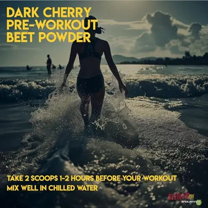 Beetroot Pro Pre-Workout Powder - 10oz, 28 Servings, Dark Cherry Flavor - Boosts Energy Beetroot Pro