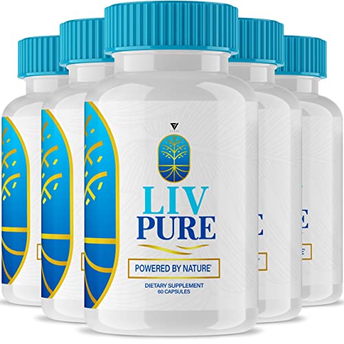 (5 Pack) Liv Pure Pills, Livpure Liver Detox Cleanse Management Capsules Advanced Formula Fyvus